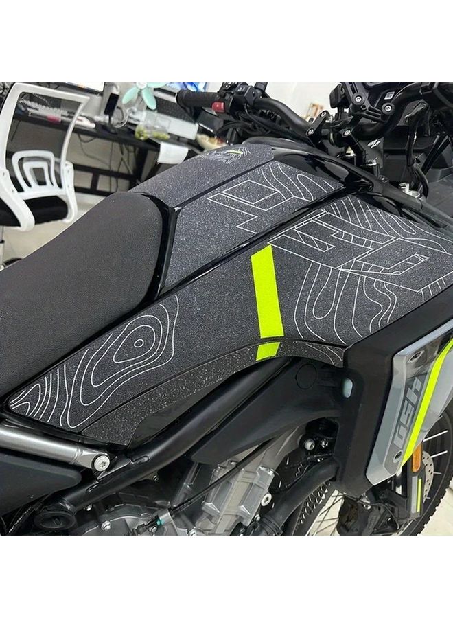2024 CFMOTO 450MT Anti Slip Yellow Tank Pad Protector Sticker Decal - Image 2